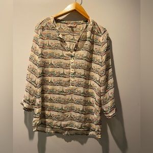 Banana Republic Eiffel Tower/ Pants Blouse Size Small
